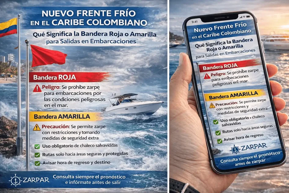 Nuevo frente frío en el Caribe colombiano